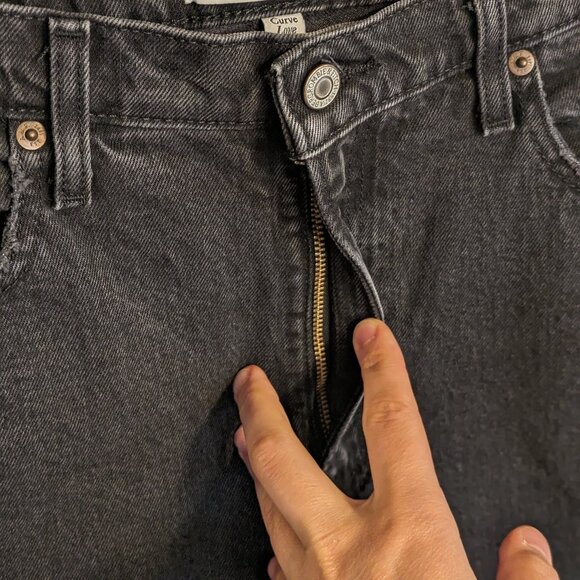 NWT Abercrombie + Fitch Curve Love The 90s Straight Ultra High Rise Size 27 / 4 - Picture 4 of 13